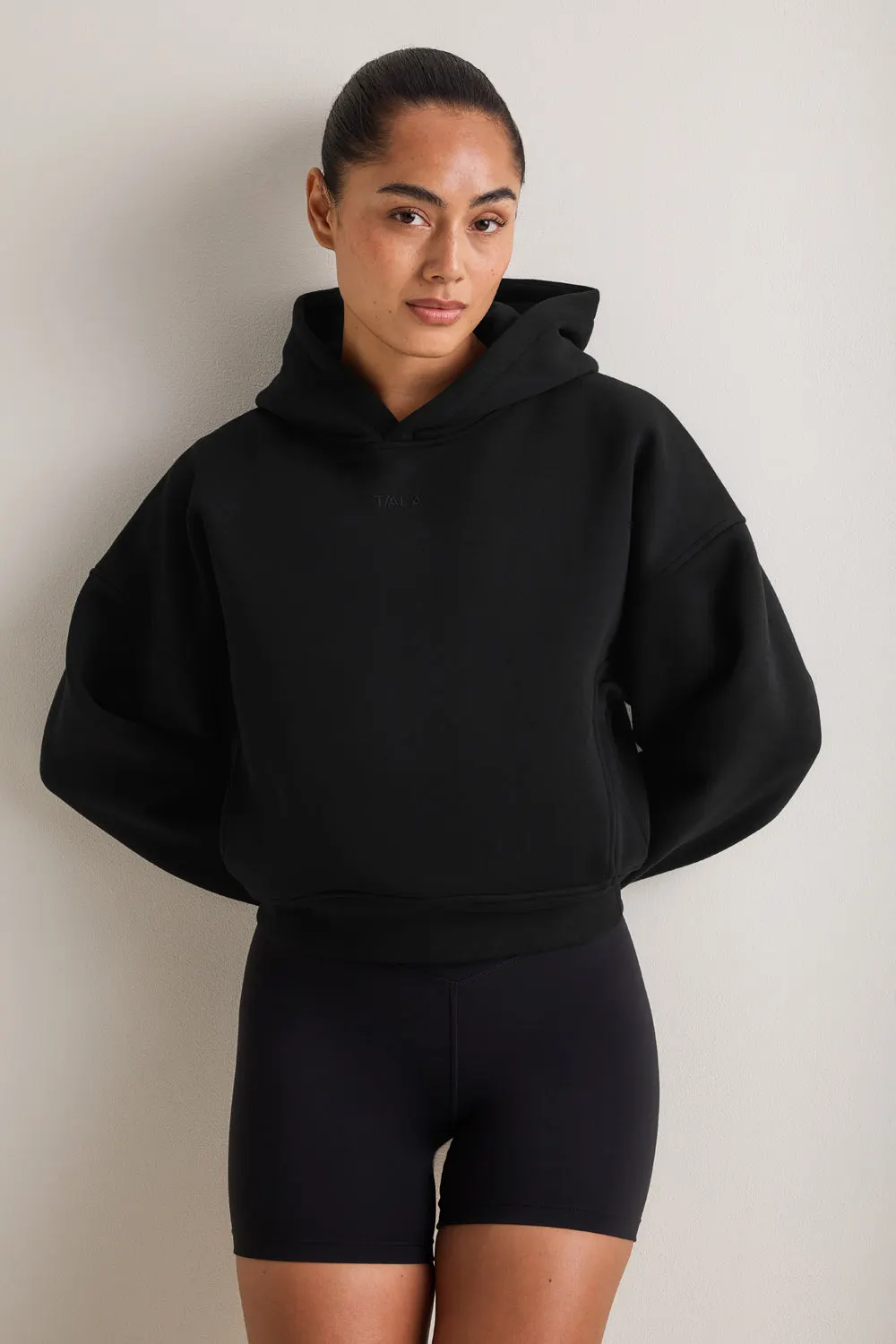 Cocoon Pullover Hoodie - Black